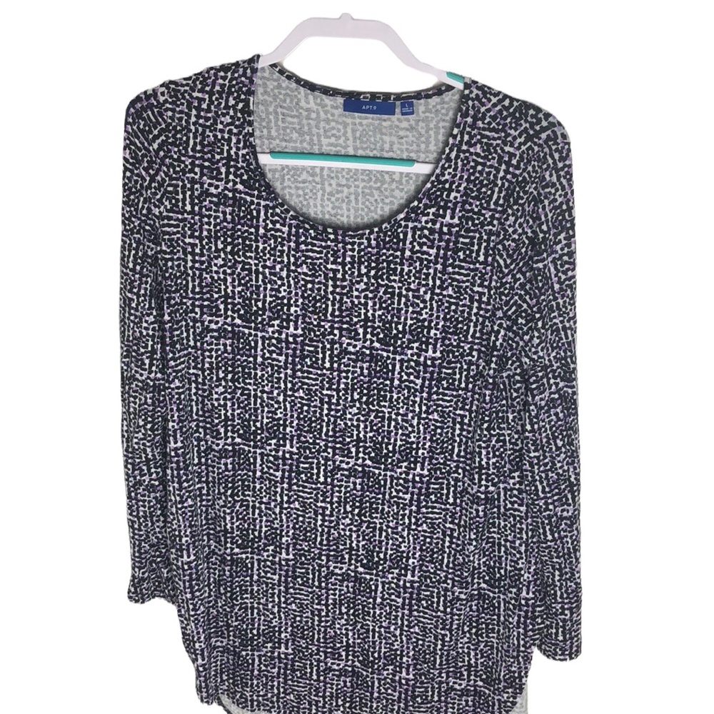 Apt 9 Long Sleeve Blouse Women’s Size L